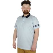 Mode XL 22336 Sleeve Striped Mavi Erkek T-shirt