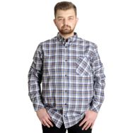 Mode XL 23300 Kahverengi Ekose Uzun Kollu Cepli Erkek Gömlek