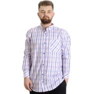 Mode XL 23300 Krem Ekose Uzun Kollu Erkek Gömlek