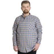 Mode XL 23300 Mor Ekose Uzun Kollu Erkek Gömlek