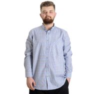 Mode XL 23300 Taba Ekose Uzun Kollu Erkek Gömlek