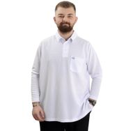 Mode XL 23449 Waffle Beyaz Erkek Sweatshirt