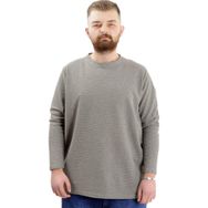 Mode XL 23460 Waffle Haki Erkek Sweatshirt