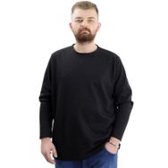 Mode XL 23460 Waffle Siyah Erkek Sweatshirt