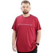 Mode XL U24029 Futurehead Bordo Erkek T-shirt
