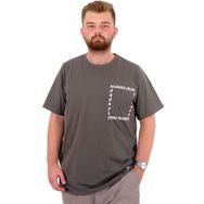 Mode XL U24051 Number Haki Erkek T-shirt