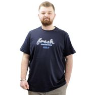 Mode XL U24059 Lacivert Bisiklet Yaka Erkek T-shirt