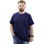 Mode XL U24078 İndigo Bisiklet Yaka Erkek T-shirt