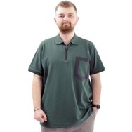 Mode XL U24325 Nefti Polo Yaka Fermuarlı Erkek T-shirt