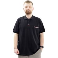 Mode XL U24329 Siyah Polo Yaka Cepli Erkek T-shirt
