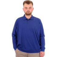 Mode XL U24340 İndigo Polo Yaka Erkek Sweatshirt