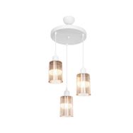 Modelight Aksel 3'lü Bal Optik Camlı Avize