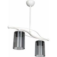 Modelight Alba Füme 2'li Optik Camlı Avize