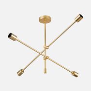 Modelight Ark Altın Metal 4'lü Geometrik Avize