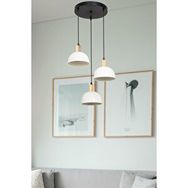 Modelight Taylor 3'lü Çember Krem Avize