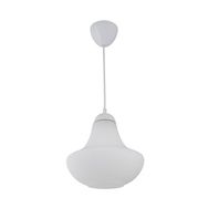 Modelsa Modelight Alize Cam Yuvarlak Tekli Modern Beyaz Sarkıt