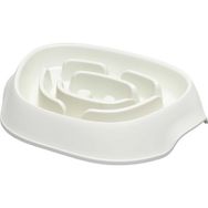 Moderna Beyaz 950 ml Slomo Hızlı Yeme Önleyici Köpek Mama Kabı