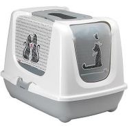 Moderna Trendy 50 cm Love Desenli Kapalı Kedi Tuvaleti