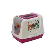 Moderna Trendy Friends Kapalı Fuşya 39.5x50x37.5 cm Kedi Tuvaleti