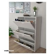 Modilayn ARD-816 3 Düşer Beyaz Ayakkabı Dolabı