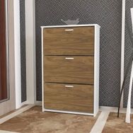 Modilayn ARD817 Triblex Düşer Kapak 3 Katlı Ceviz Ayakkabılık
