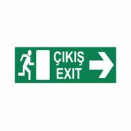 Modülerteknik Çıkış Exit Sağ 10x25 cm Uyarı Levhası
