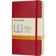 Moleskine Çizgili Yumuşak Kapak Cep Boy Kırmızı Defter