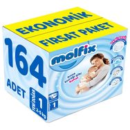 Molfix No:1 Yenidoğan 164 Adet Bebek Bezi
