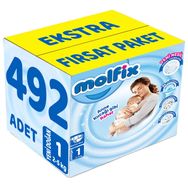 Molfix No:1 Yenidoğan 492 Adet Bebek Bezi