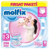 Molfix No:3 Midi 256 Adet Külot Bebek Bezi