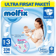 Molfix No:3 Midi 336 Adet Bebek Bezi