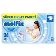 Molfix No:3 Midi 86 Adet Bebek Bezi