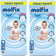 Molfix No:4 Maxi 124 Adet Bebek Bezi