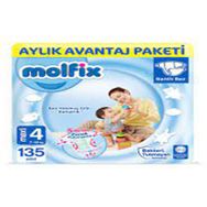 Molfix No:4 Maxi 135 Adet Bebek Bezi