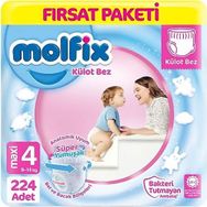 Molfix No:4 Maxi 224 Adet Külot Bebek Bezi