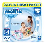Molfix No:4+ Maxi Plus 272 Adet Bebek Bezi