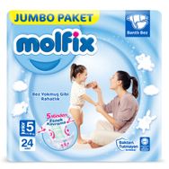 Molfix No:5 Junior 24 Adet Bebek Bezi