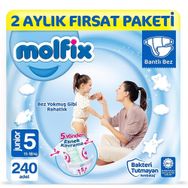 Molfix No:5 Junior 240 Adet Bebek Bezi