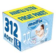 Molfix No:5 Junior 312 Adet Bebek Bezi