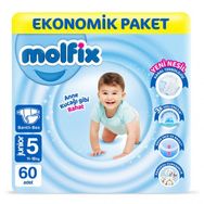 Molfix No:5 Junior 60 Adet Bebek Bezi