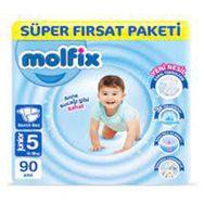 Molfix No:5 Junior 90 Adet Bebek Bezi