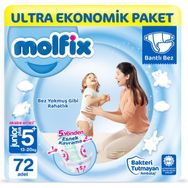 Molfix No:5+ Junior Plus 72 Adet Bebek Bezi