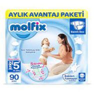 Molfix No:5+ Junior Plus 90 Adet Bebek Bezi