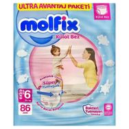 Molfix No:6 XLarge 86 Adet Külot Bebek Bezi