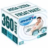 Molfix Premium No:1 Yenidoğan 360 Adet Bebek Bezi