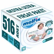 Molfix Premium No:4 Maxi 516 Adet Bebek Bezi
