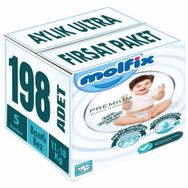 Molfix Premium No:5 Junior 198 Adet Bebek Bezi