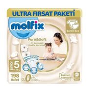 Molfix Pure&Soft No:5 Junior 198 Adet Bebek Bezi