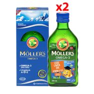 Möller's Tutti Frutti 250 ml 2'li Omega-3 Balık Yağı Şurubu