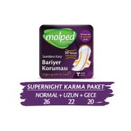 Molped 68 Adet Süpernight Hijyenik Ped Karma Paketi